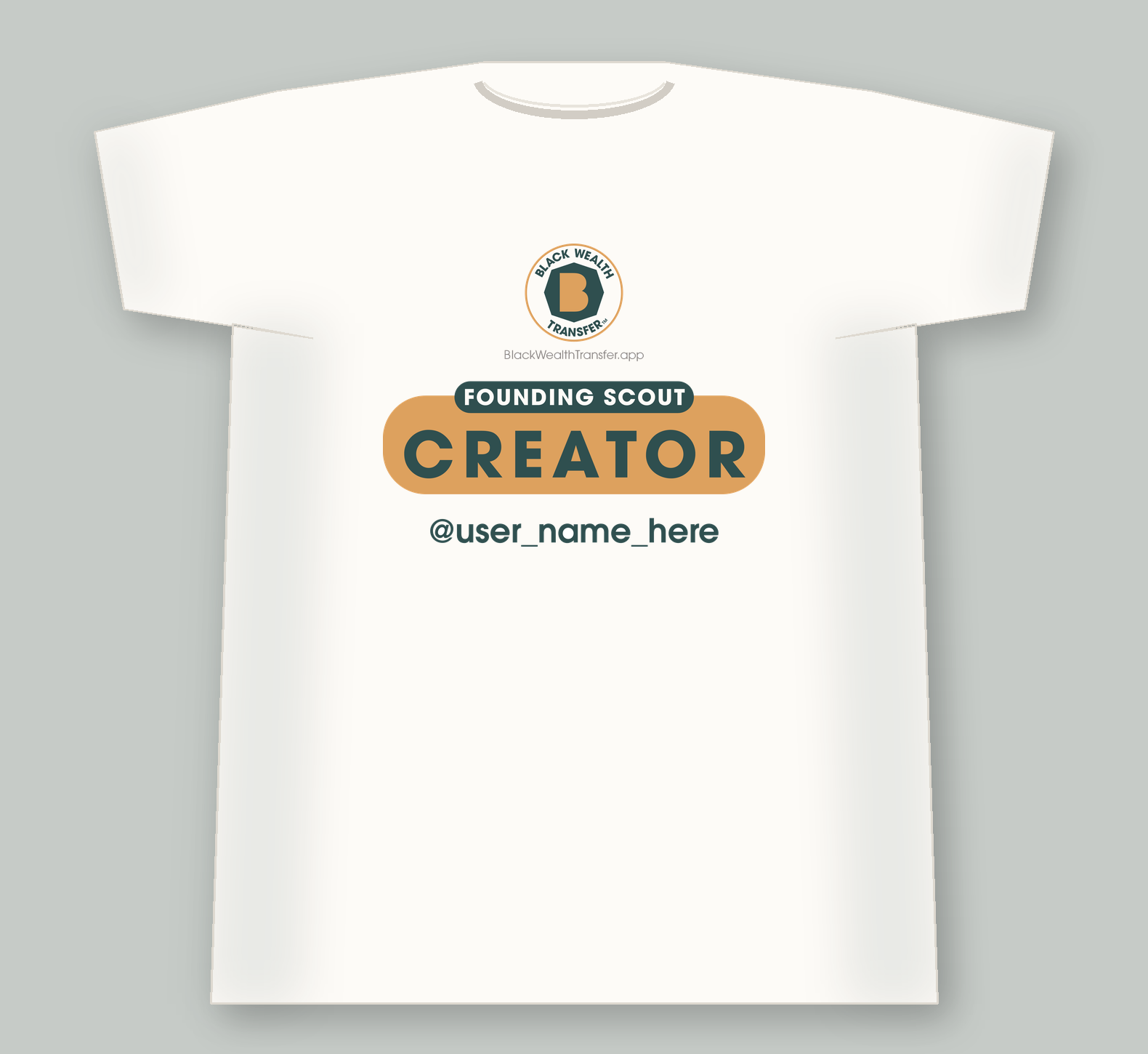 Black Wealth Transfer Founding Creator T-Shirt